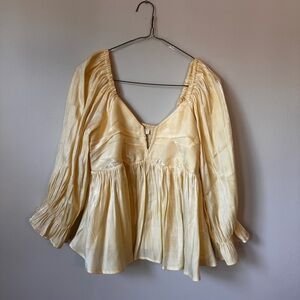 Elegant Yellow Women's Top
